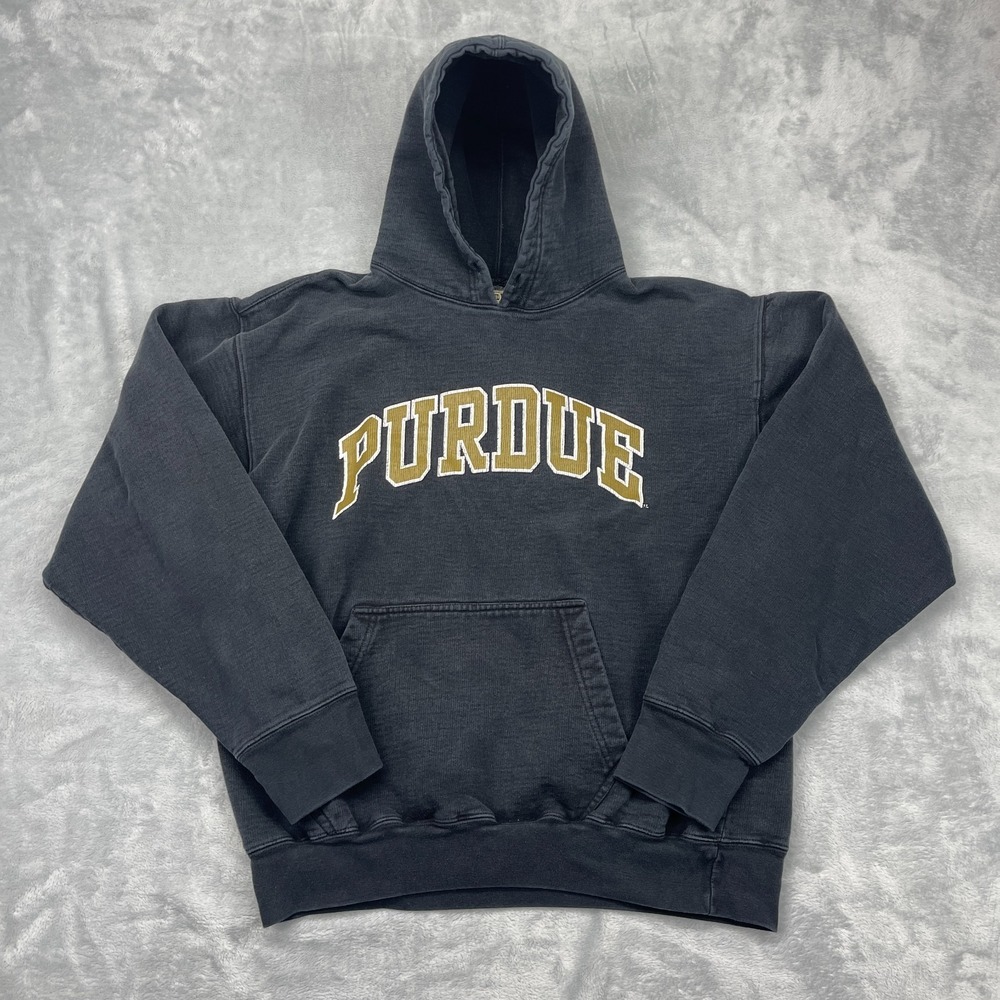 Purdue Boilermakers Hoodie Mens Medium Dark Gray Steve & Barry's NCAA Basketball